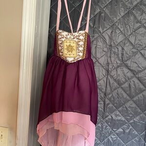 Elegant Purple and Pink Kids Dress